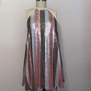 Rachel Roy Sequence Striped Dress